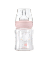 Шише Стъклено 120Мл Hippo Dreams Pink --- BebeMama