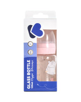 Шише Стъклено 120Мл Hippo Dreams Pink --- BebeMama