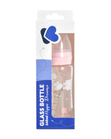 Шише Стъклено 240Мл Hippo Dreams Pink --- BebeMama