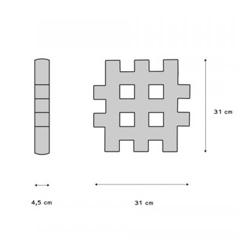 Голям Вафлен Конструктор &Quot;Maxi&Quot;, 32 Части --- BebeMama