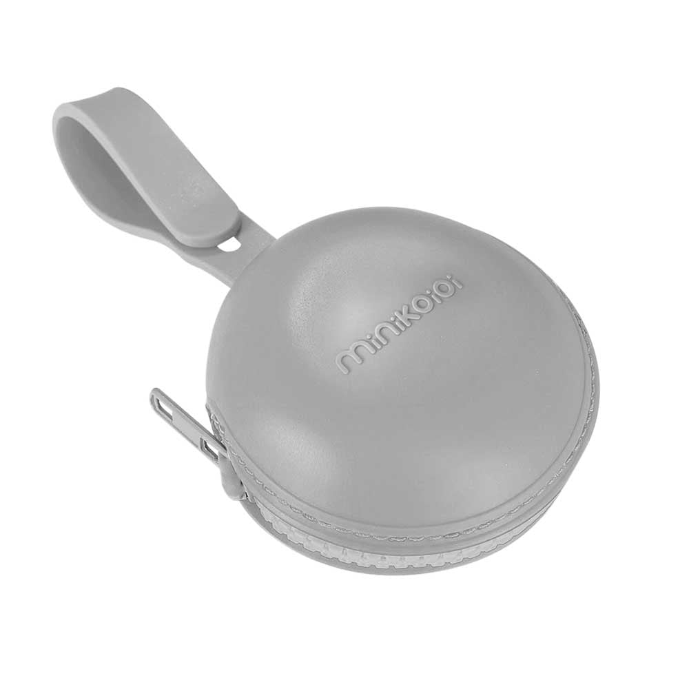 Кутийка За Залъгалка - 100% Силикон Minikoioi Pod - Powder Grey - Залъгалки - Minikoioi - BebeMama