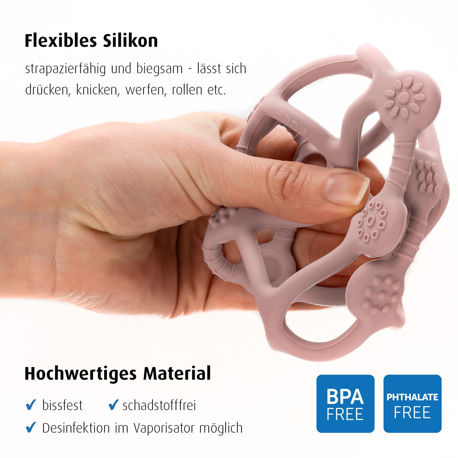 Гризалка/Чесалка Reer 79284, Розова --- BebeMama