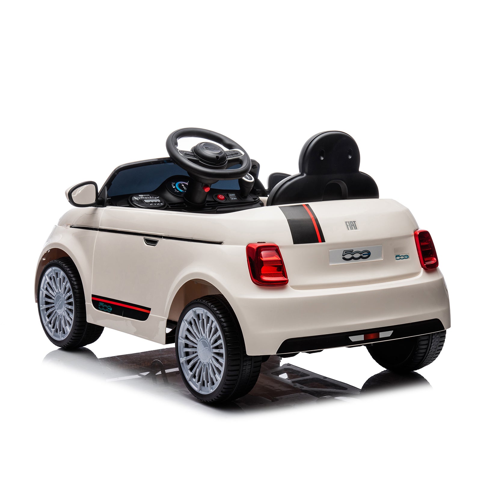 Ел.Кола Fiat 500 Бяла --- BebeMama