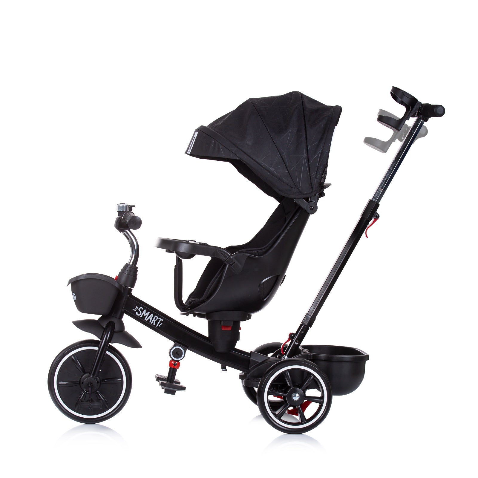 Триколка Със Сенник "Смарт" Черна --- BebeMama