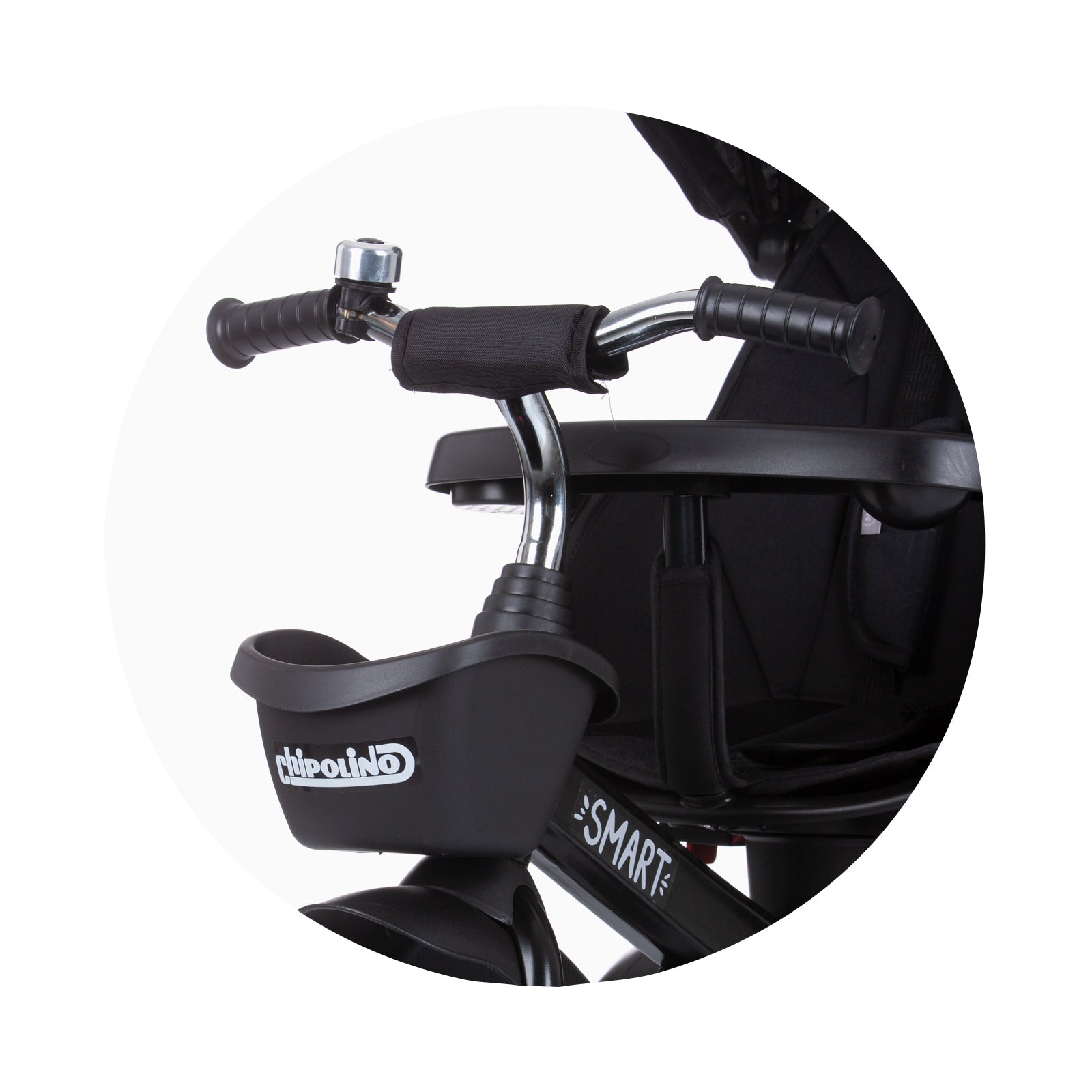 Триколка Със Сенник "Смарт" Черна --- BebeMama