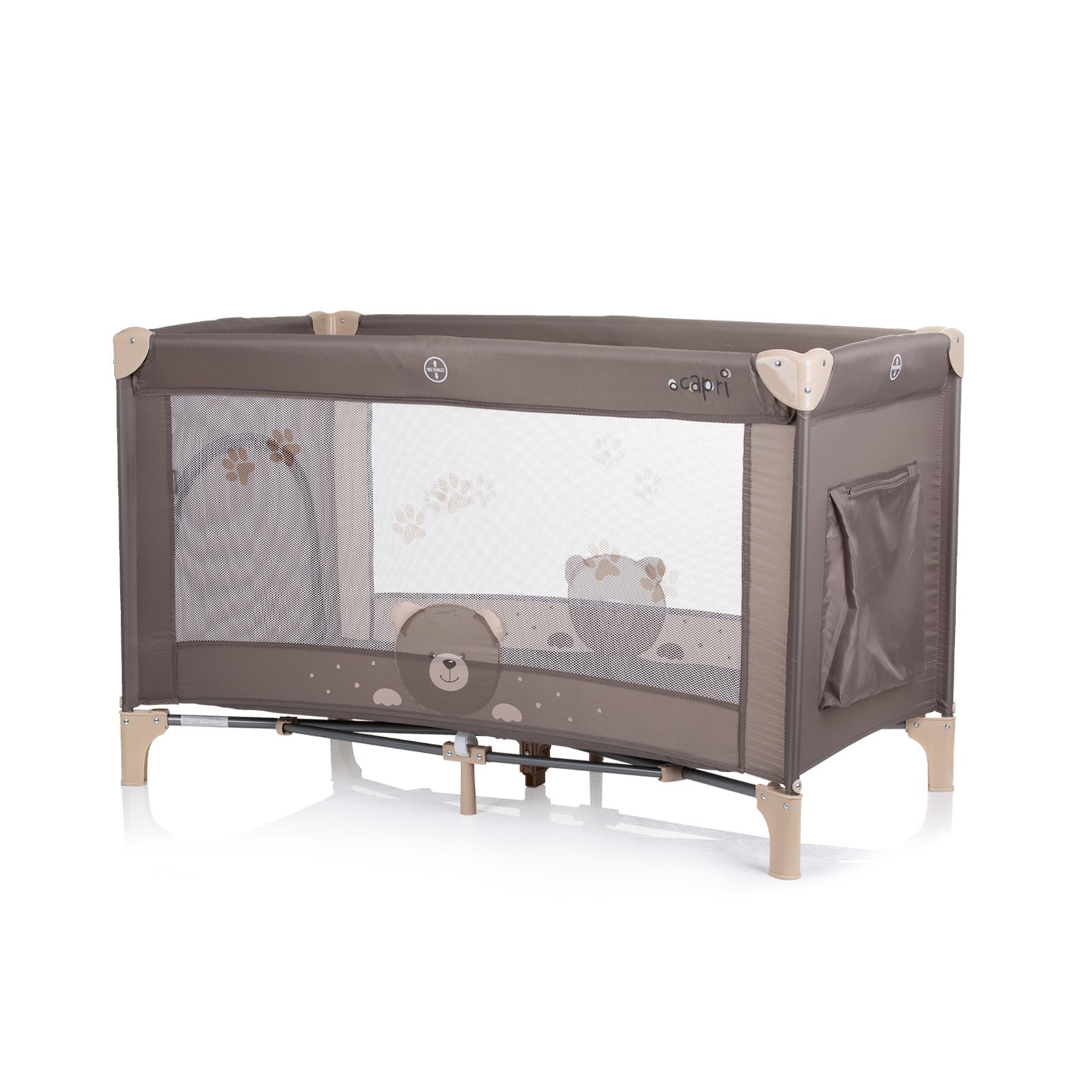 Преносима Кошара "Капри" Мече Беж --- BebeMama