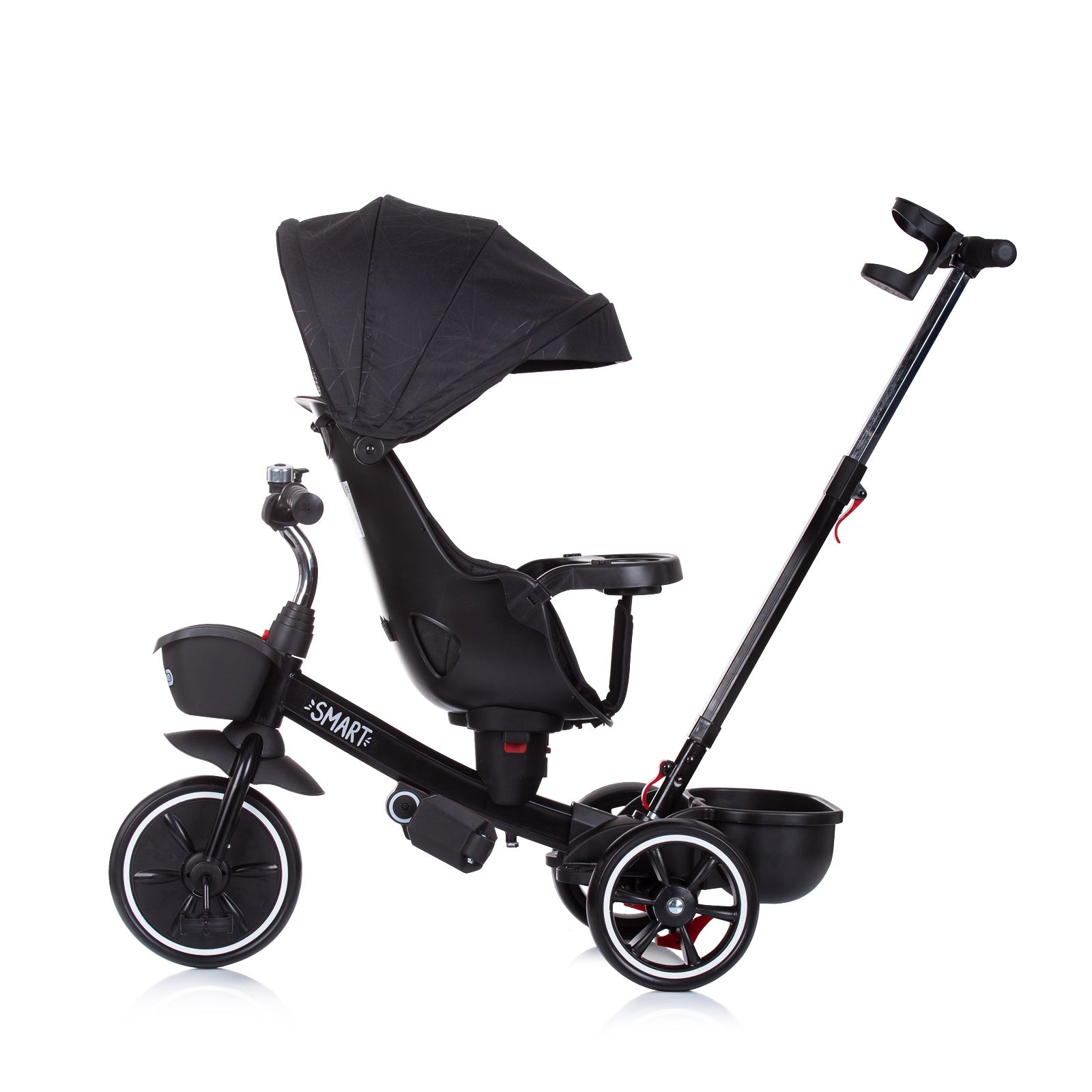 Триколка Със Сенник "Смарт" Черна --- BebeMama