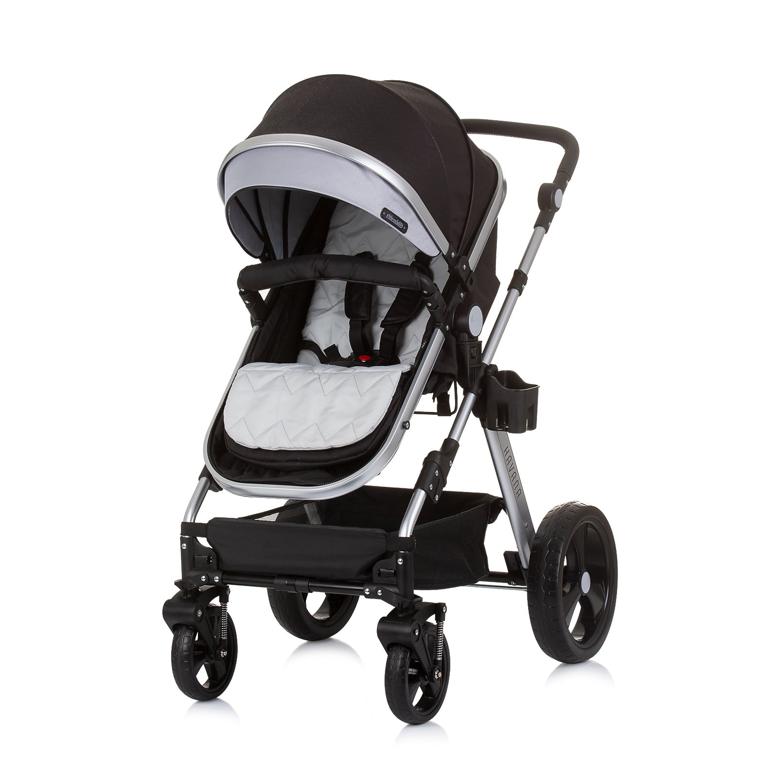 Детска Количка "Хавана" Обсидиан/Сребро --- BebeMama