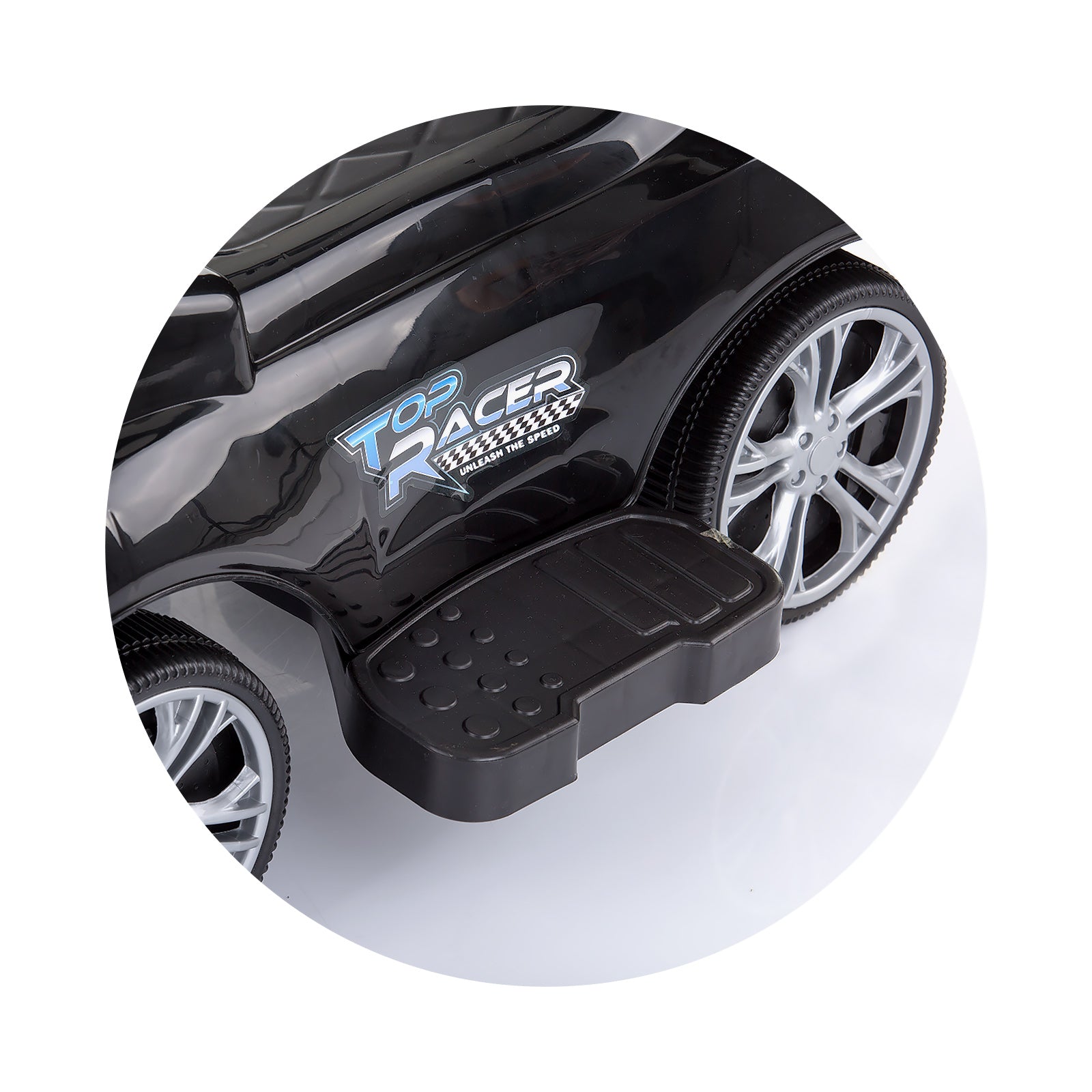 Кола За Яздене С Дръжка Турбо Черна --- BebeMama