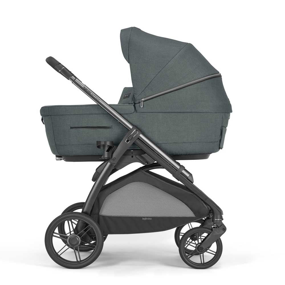 Бебешка Количка 4 В 1 Inglesina System Quattro Aptica Darwin Infant Recline - Emerald Green/Lithium --- BebeMama