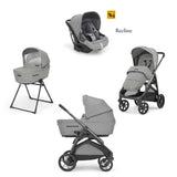 Бебешка Количка 4 В 1 Inglesina System Quattro Aptica Darwin Infant Recline - Satin Grey/Lithium - Комбинирани Колички - Inglesina - BebeMama