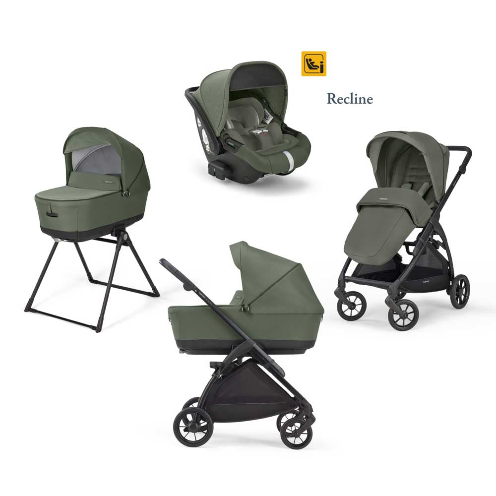 Бебешка Количка 4 В 1 Inglesina System Quattro Electa Darwin Infant Recline - Tribeca Green/Black - Комбинирани Колички - Inglesina - BebeMama