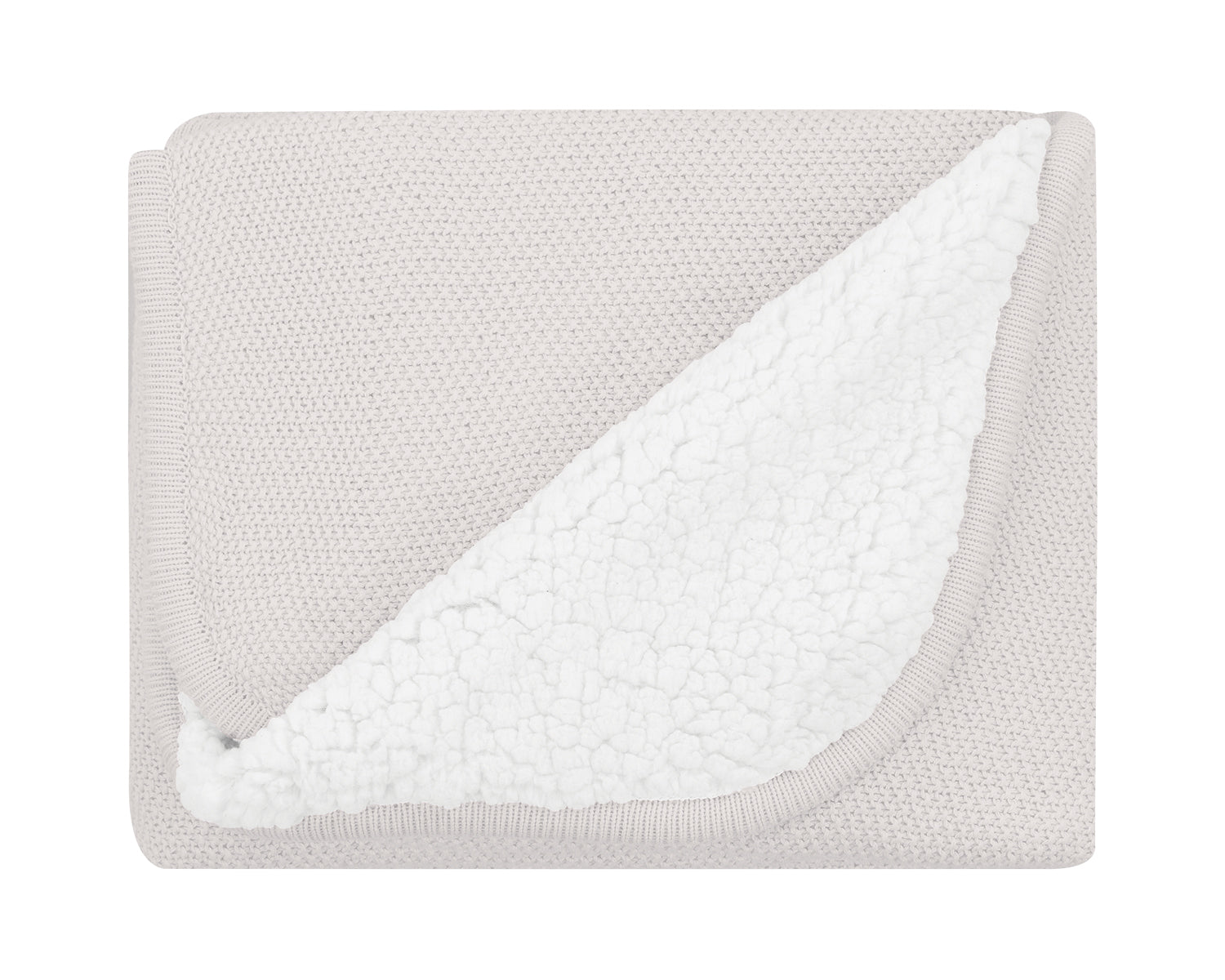 Плетено Памучно Одеяло С Шерпа Dream Big Beige - Одеяла - Kikkaboo - BebeMama