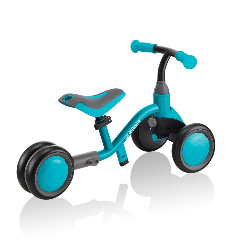 Колело За Баланс Globber Learning Bike 3 В 1 Deluxe – Синьо-Зелено --- BebeMama