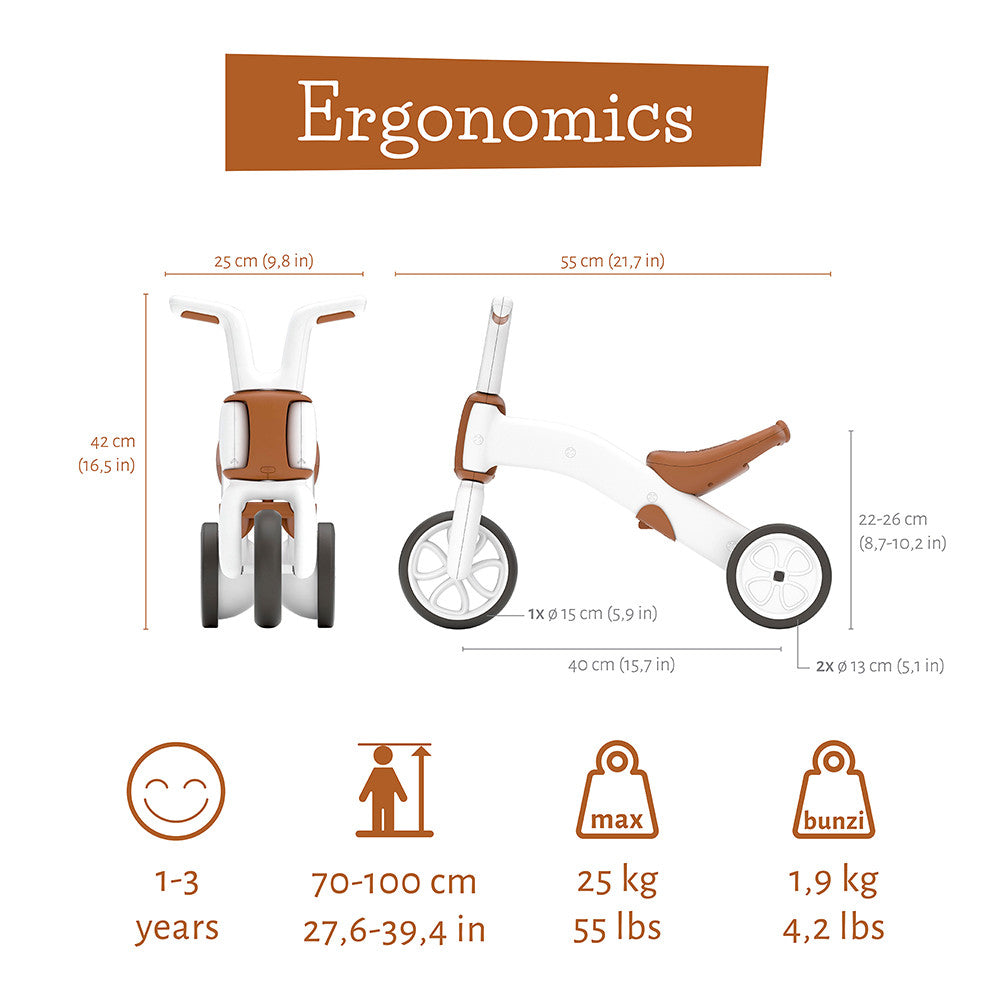 Колело За Балансиране Chillafish Bunzi Mate 2В1, Camel --- BebeMama