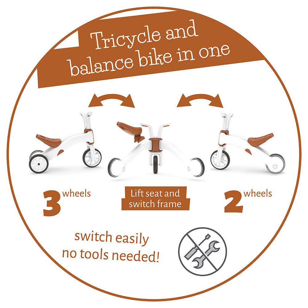 Колело За Балансиране Chillafish Bunzi Mate 2В1, Camel --- BebeMama