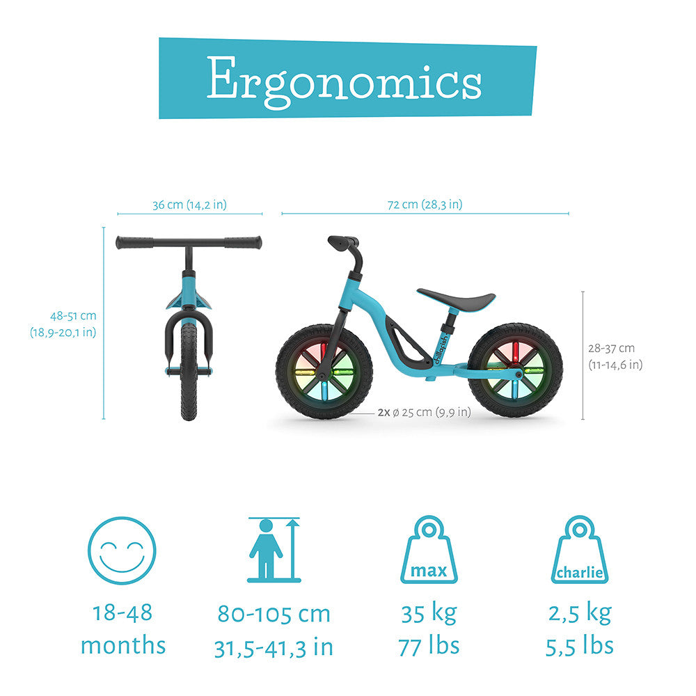 Колело За Балансиране Chillafish Charlie Glow Синьо --- BebeMama