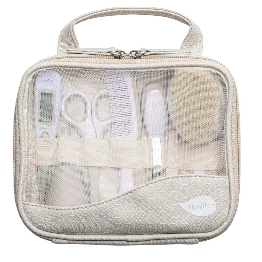 Комплект Аксесоари Nuvita 1147 С Термометър Beige - Хигиенни Комплекти - Nuvita - BebeMama