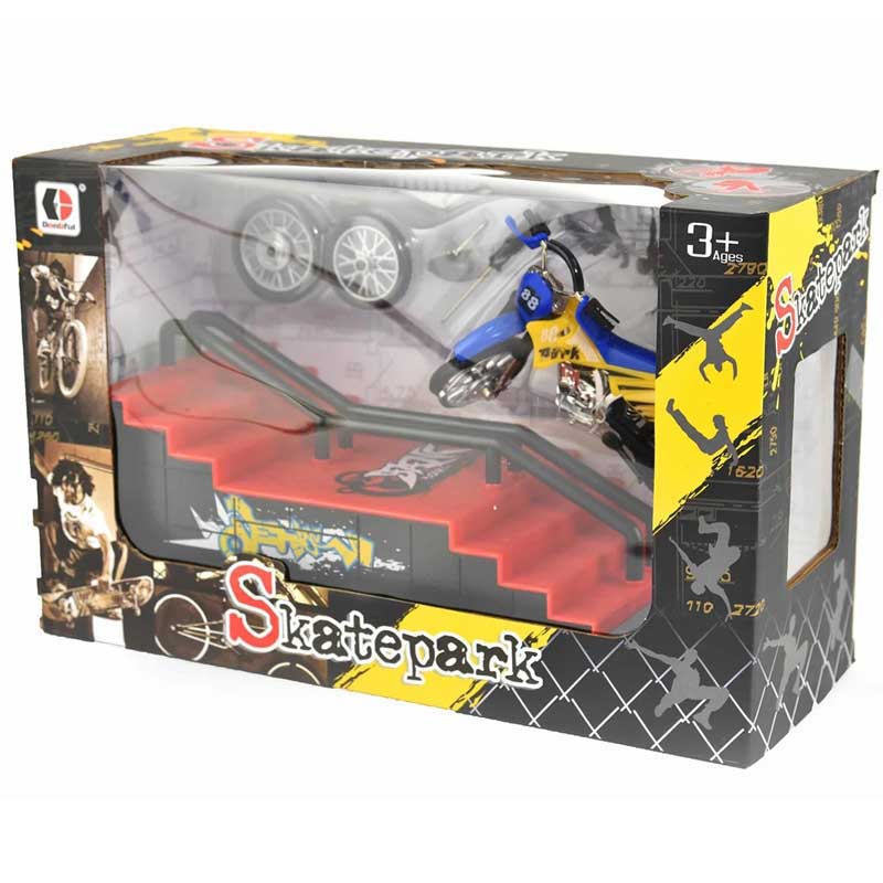 Комплект Фингърборди Мотор С Рампа Със Стълби 38 См - Скейтбордове - Donbful - BebeMama