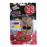 Комплект Играчка За Пръсти Long Board Червен С Емоджи - Петрушки - Grip & Tricks - BebeMama