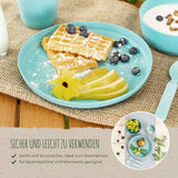 Комплект От 2 Броя Чинийки Reer GrowingСиня/Сива --- BebeMama