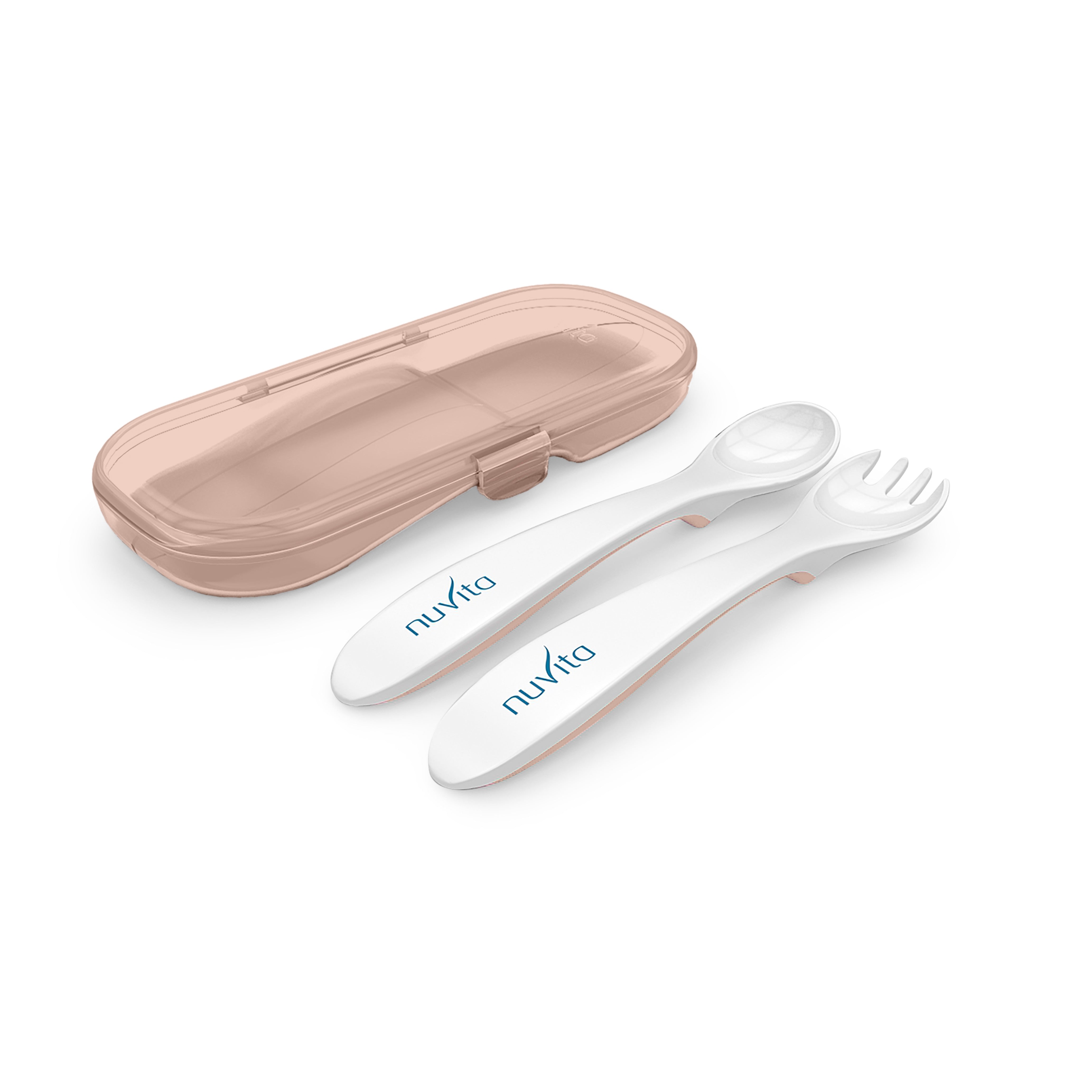 Комплект Вилица И Лъжица В Кутия Nuvita 8477, English Rose - Прибори - Nuvita - BebeMama