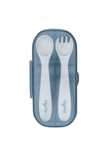 Комплект Вилица И Лъжица В Кутия Nuvita 8477, Powder Blue --- BebeMama