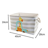 Кутия За Съхранение На Играчки Дрехи Козметика Сгъваема С Удобни Дръжки За Детска Стая Спалня Дневна - Жираф --- BebeMama