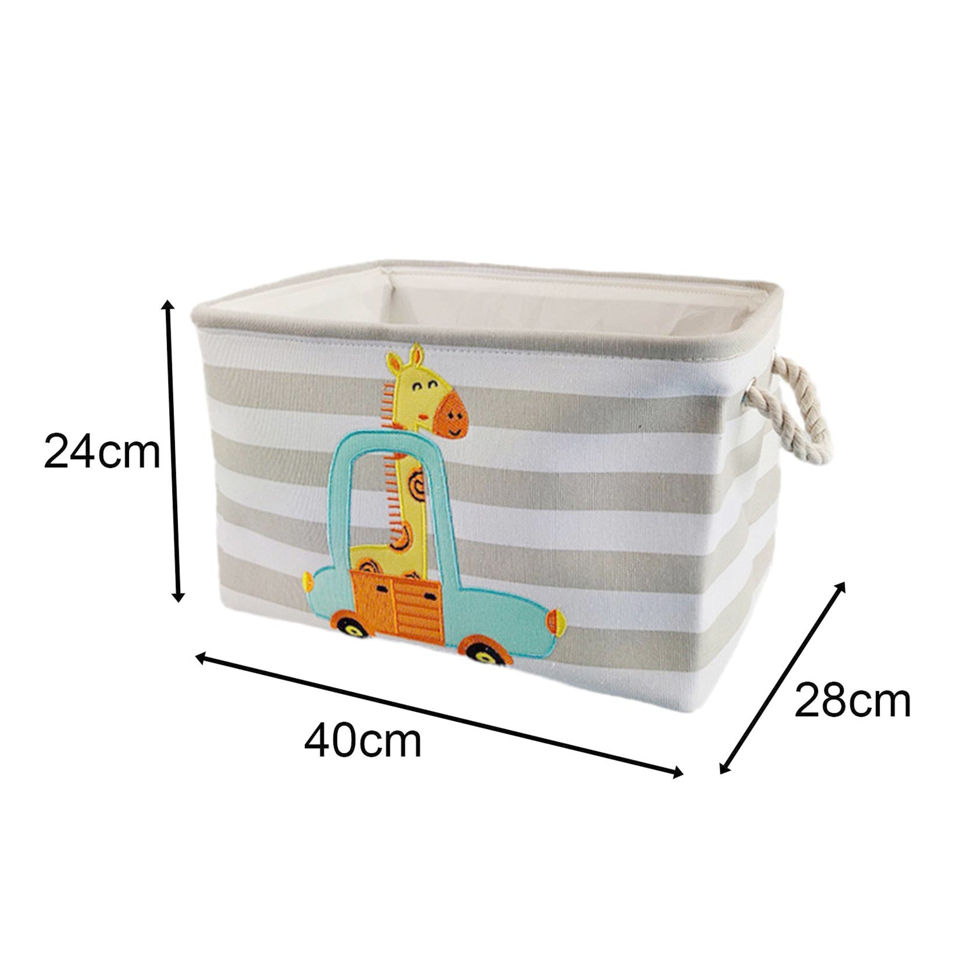 Кутия За Съхранение На Играчки Дрехи Козметика Сгъваема С Удобни Дръжки За Детска Стая Спалня Дневна - Жираф --- BebeMama