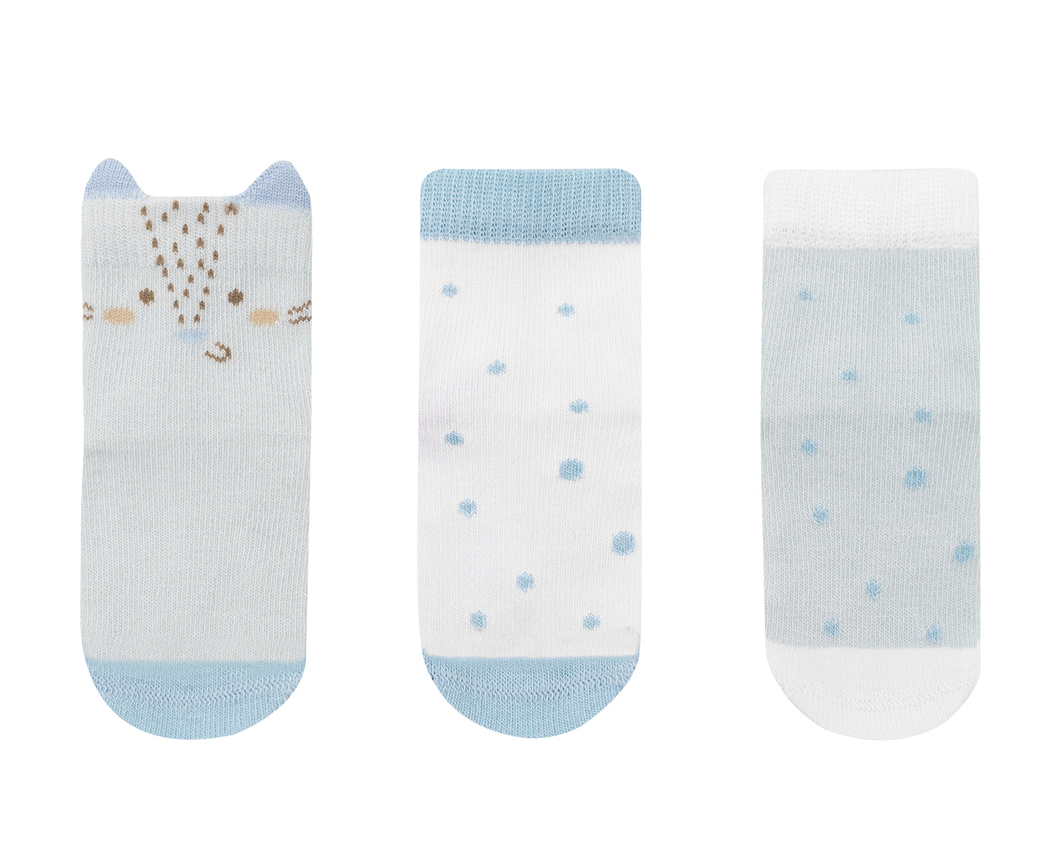 Бебешки чорапи с 3D уши Little Fox 2-3г --- BebeMama