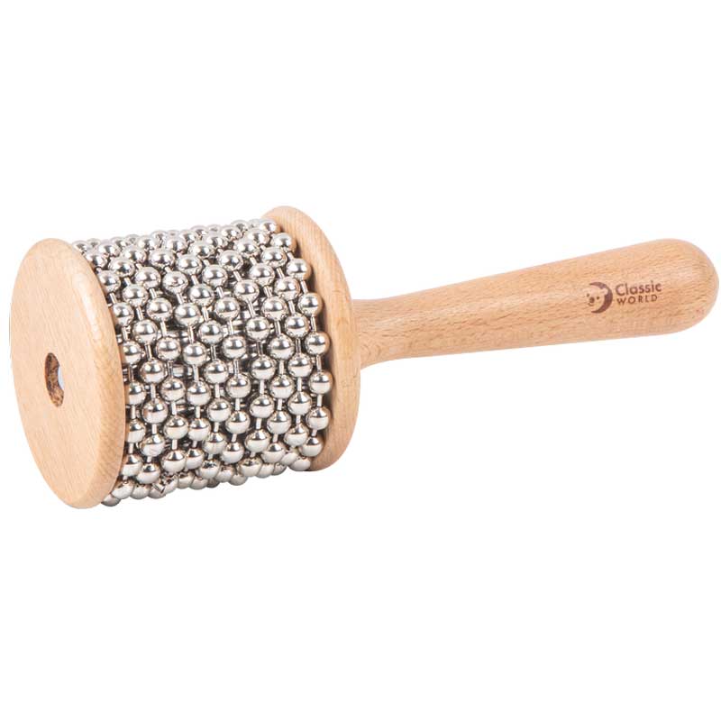 Малка Дървена Кабаса С Метални Топчета - Занимателни Играчки - Classic World Educational - BebeMama