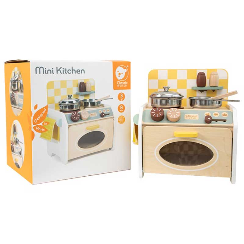 Малка Детска Преносима Кухня От Дърво На Classic World --- BebeMama