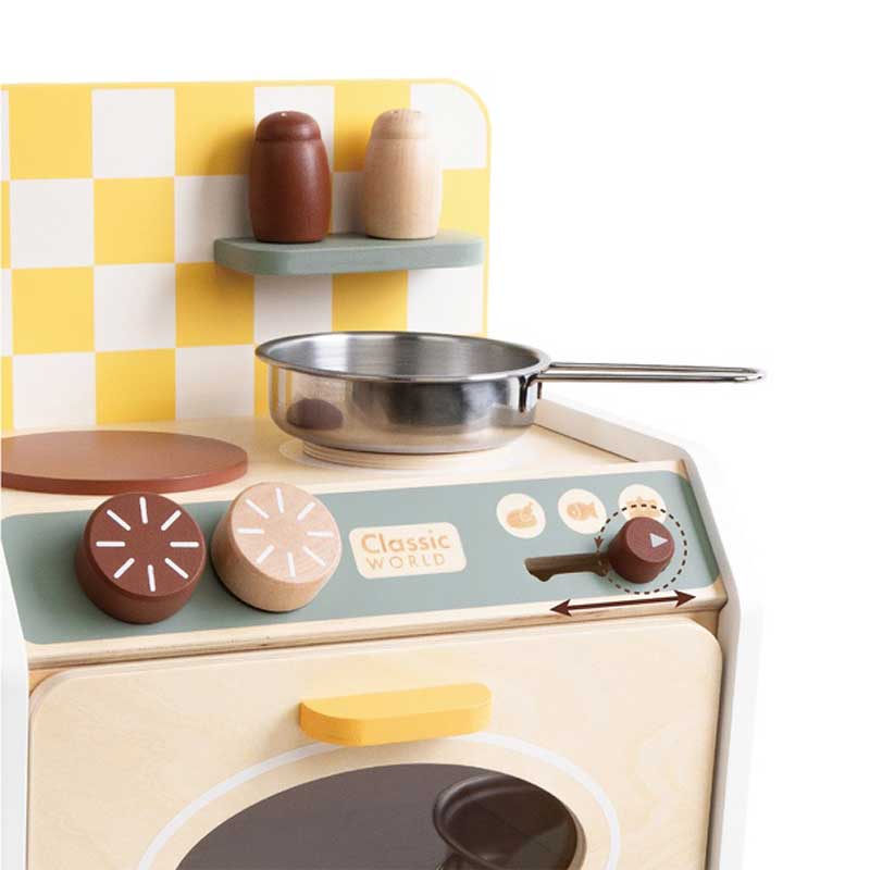 Малка Детска Преносима Кухня От Дърво На Classic World --- BebeMama