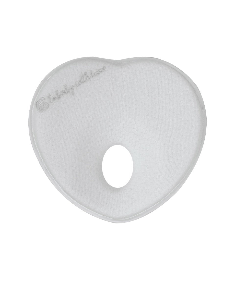 Мемори Ергономична Възглавница Heart Airknit Grey --- BebeMama