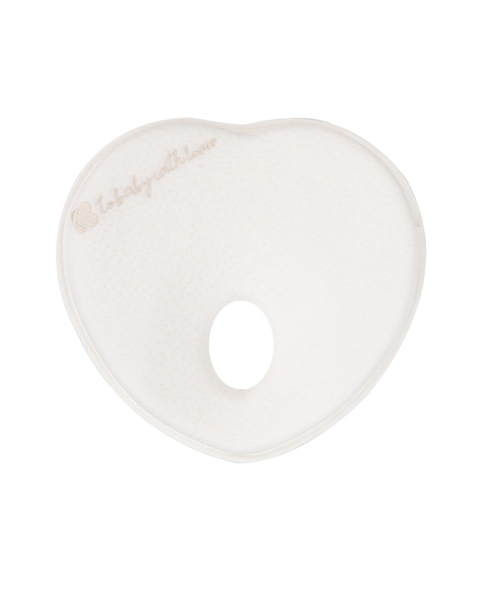 Мемори Ергономична Възглавница Heart Airknit Бял --- BebeMama