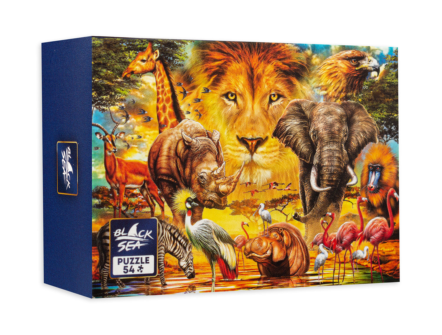 Мини Пъзел Черен Sea От 54 Части - Царят На Животните - Пъзели - Black Sea Puzzles - BebeMama
