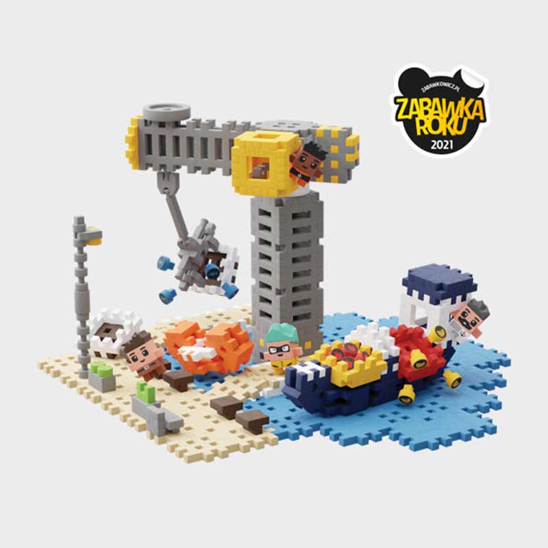 Мини Вафлен Конструктор Градски Център 248 Части - Пристанище --- BebeMama