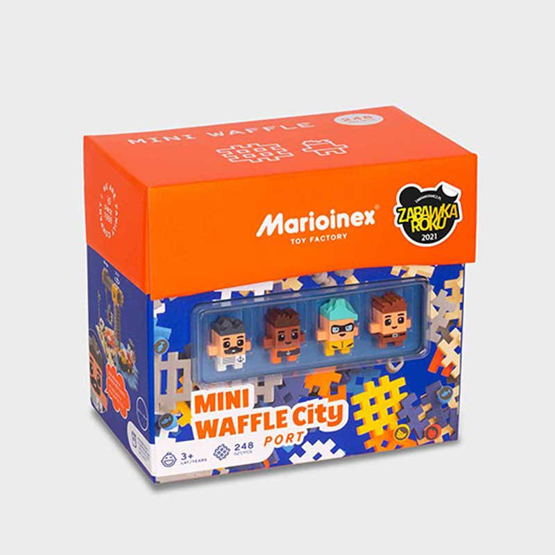 Мини Вафлен Конструктор Градски Център 248 Части - Пристанище - Строители, Мозайки И Конструктори - Marioinex - BebeMama