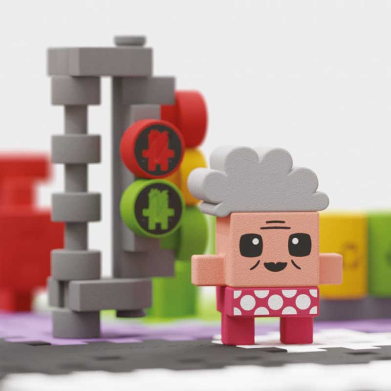 Мини Вафлен Конструктор Градски Център 280 Части - Кръстовище --- BebeMama