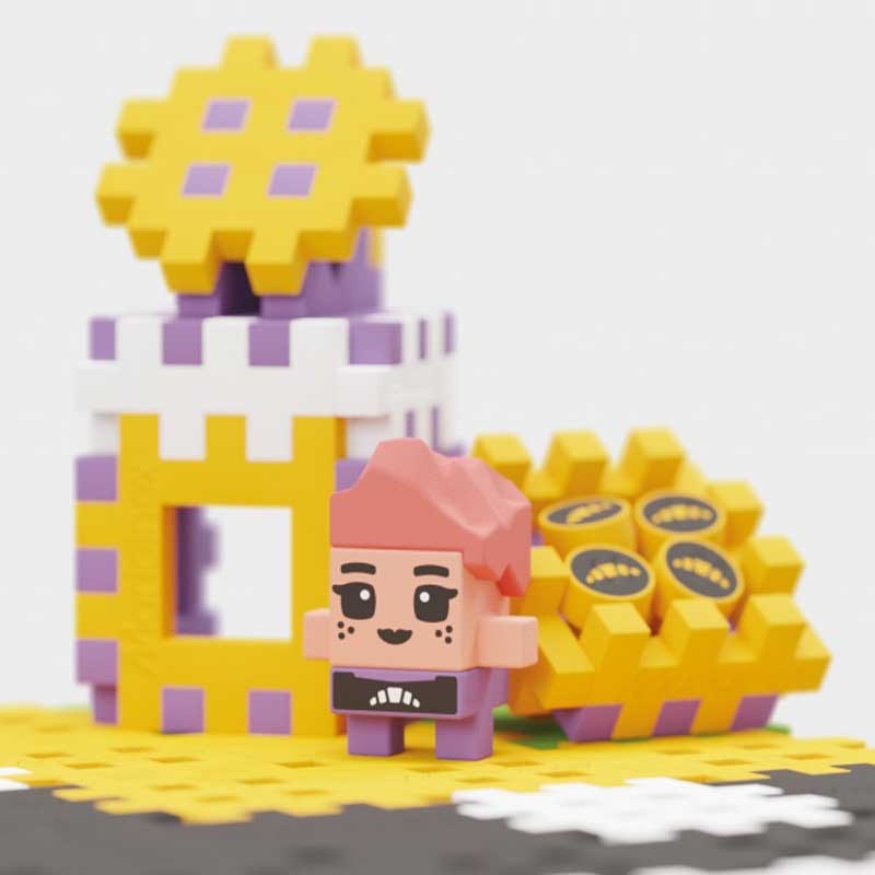 Мини Вафлен Конструктор Градски Център 280 Части - Кръстовище --- BebeMama