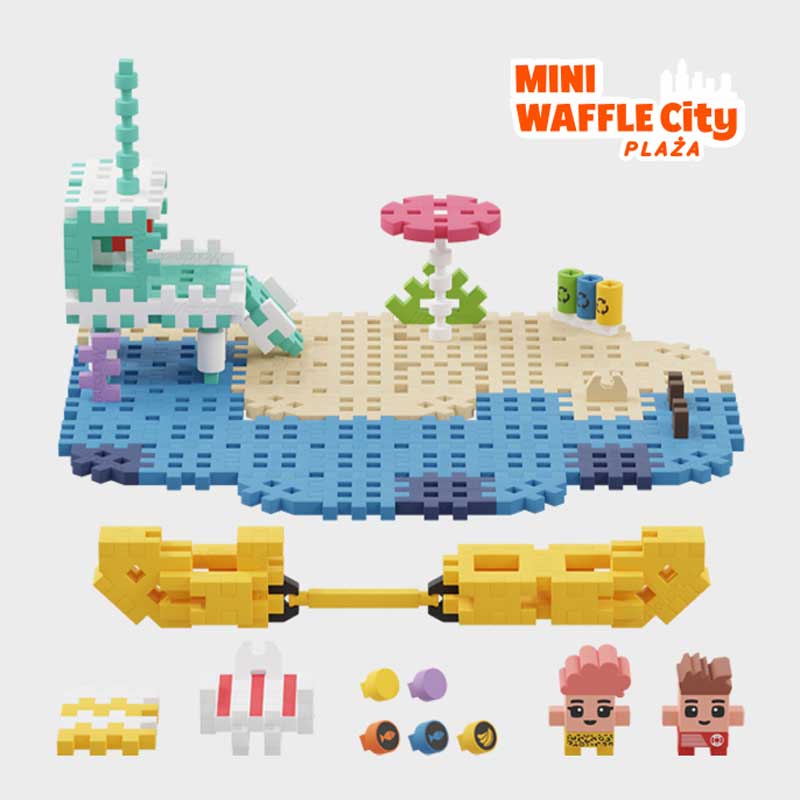 Мини Вафлен Конструктор Градски Център - Плаж 148 Части --- BebeMama