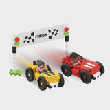 Мини Вафлен Конструктор Градски Център - Състезание С Коли 80 Части --- BebeMama