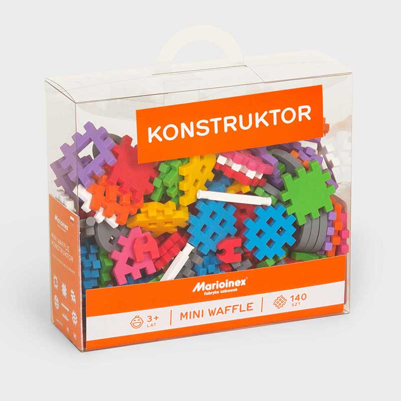 Мини Вафлен Конструктор От 140 Части - Умения И Творчество - Marioinex - BebeMama