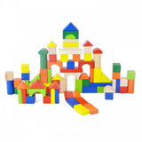 Конструктор С Дървени Блокчета - 80 Елемента - Строители, Мозайки И Конструктори - Smartbaby - BebeMama