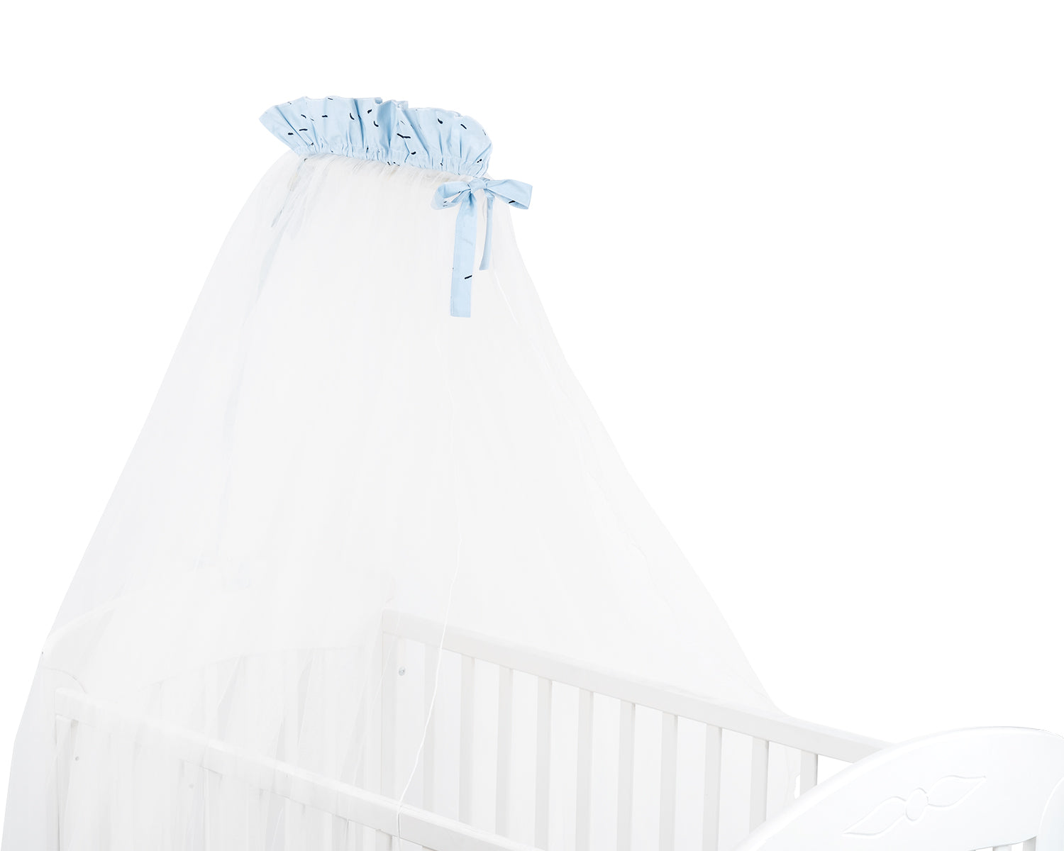 Балдахин тюл 200/480 Bear with me Blue --- BebeMama