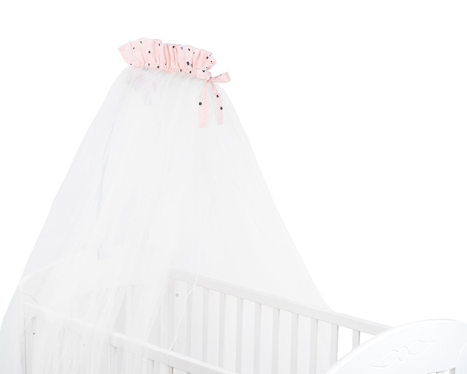 Балдахин тюл 200/480 Bear with me Pink --- BebeMama