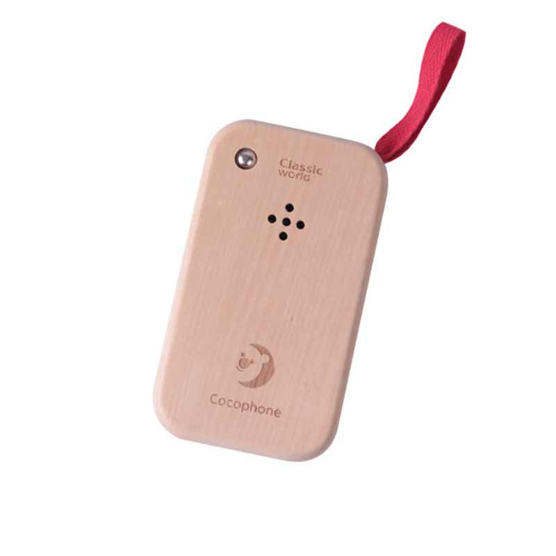 Моят Първи Мобилен Телефон - Дървена Музикална Играчка --- BebeMama