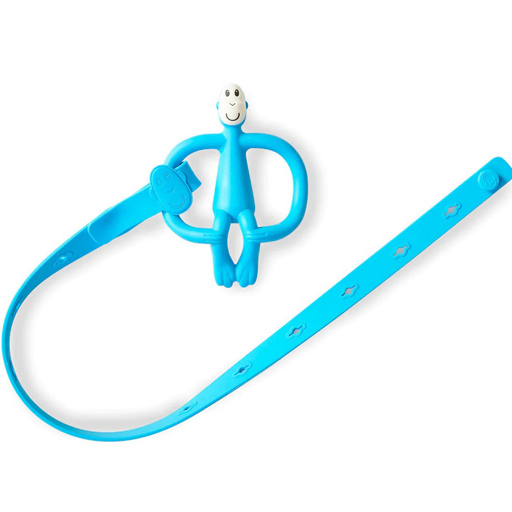 Мултифункционален Държач От Силикон Matchstick Monkey - Син --- BebeMama