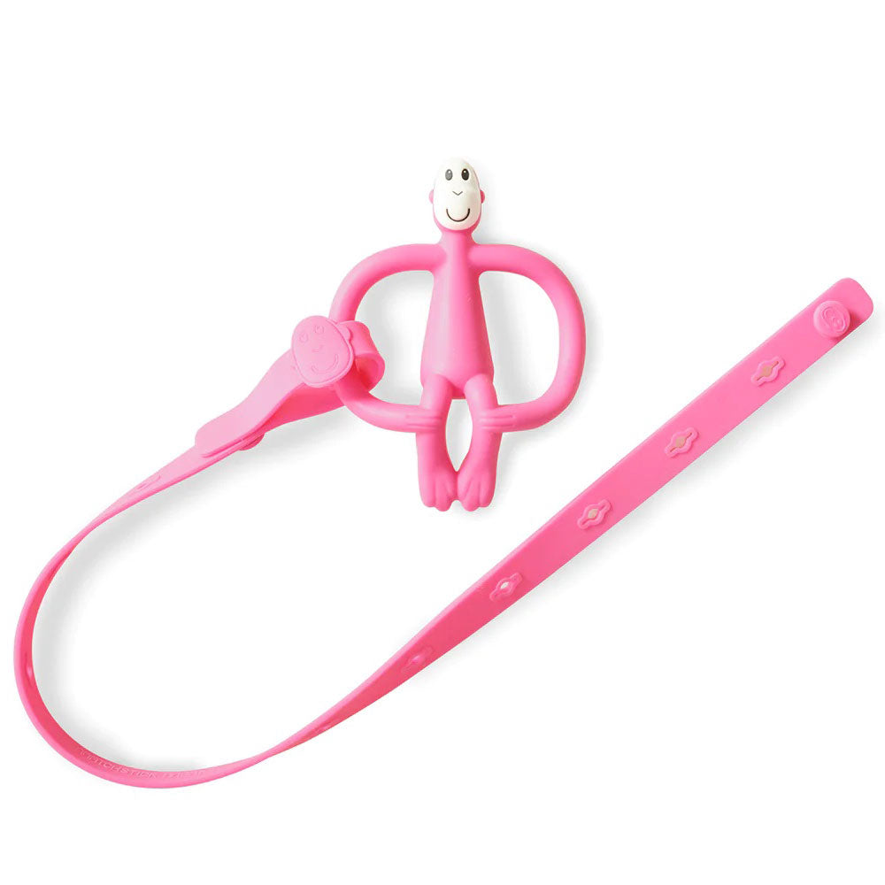 Мултифункционален Държач От Силикон Matchstick Monkey - Pink --- BebeMama