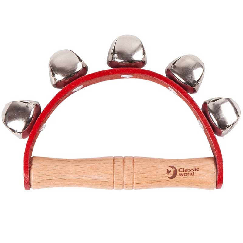 Музикален Дървен Инструмент - Ръчни Звънци - Музикални Играчки - Classic World Educational - BebeMama
